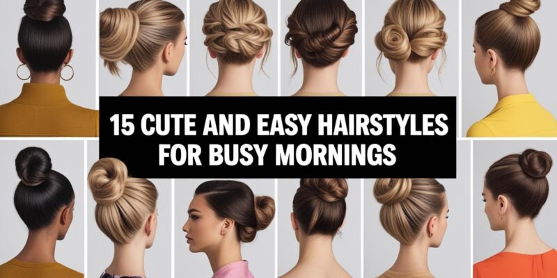 15 Cute and Easy Hairstyles for Busy Mornings