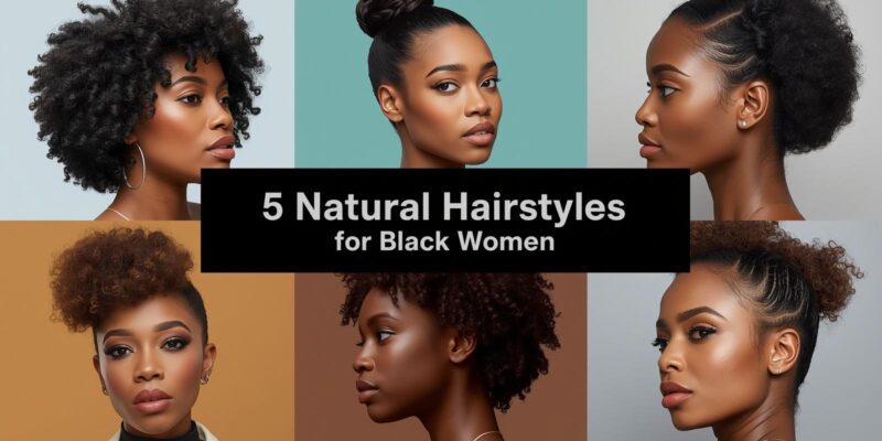5 natural hairstyles for black women